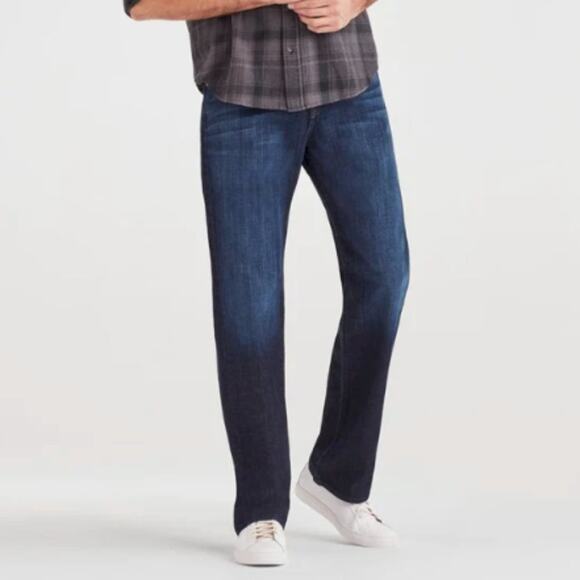 7 For All Mankind Men's Austyn Relaxed Straight Leg Jeans Medium Wash Size 34 - Picture 1 of 10